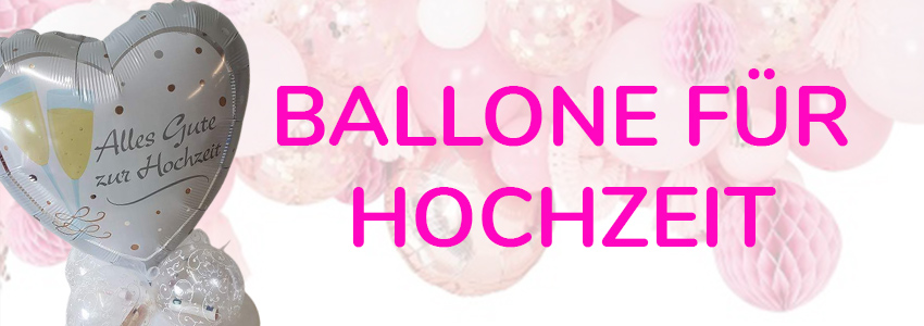 Ballone für Hochzeit Header Image